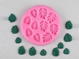 Molde silicona 10 hojas arbol
